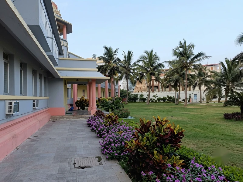 Sattvik vegetarian dining hall at Birla Guest House Puri