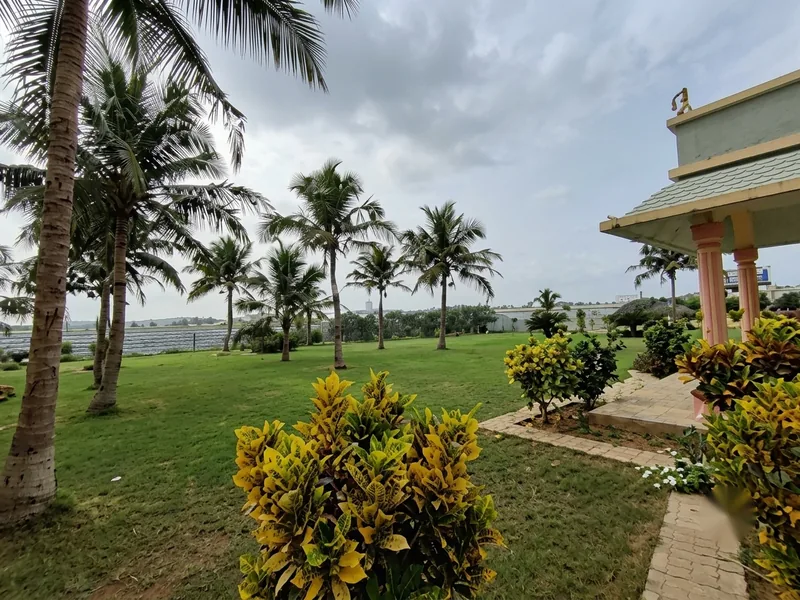 Large garden area at Birla Guest House Puri